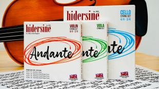 Hidersine launch 'Andante' Strings for Violin, Viola & Cello